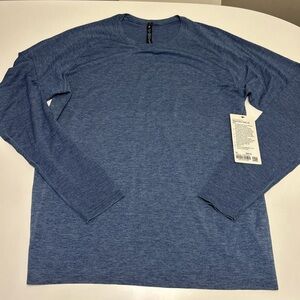 Men’s Lululemon metal vent tech long sleeve 2.0 shirt blue size XL NWT retail 88